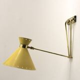 Diabolo wall light, René Mathieu for Maison Lunel, around 1950.