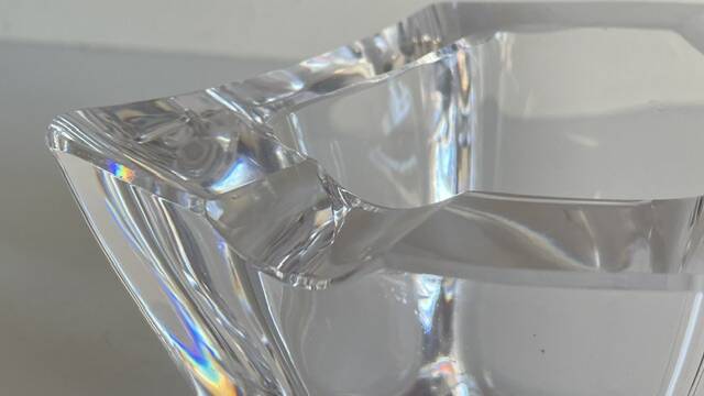 VINTAGE Free-Form Crystal ASHTRAY
