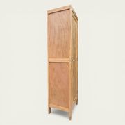 Armoire bonnetière parisienne bois brut 1950