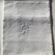 Pillowcase linen embroidered RR interlaced day scale