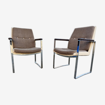 Pair of vintage armchairs 1970