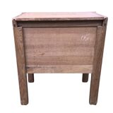 Pair of solid oak bedside tables circa 70-80