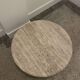 Table basse ronde en travertin, Italy, 1970s