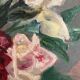 Peinture aux roses vintage