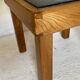 Table basse en orme et ardoise par Maison Regain 1970