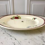 round dish Villeroy & Boch La Louvière Belgian manufacture in Iron Earth early twentieth century