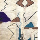Moroccan Berber carpet Beni Ouarain with colorful patterns 2.32x1,66m