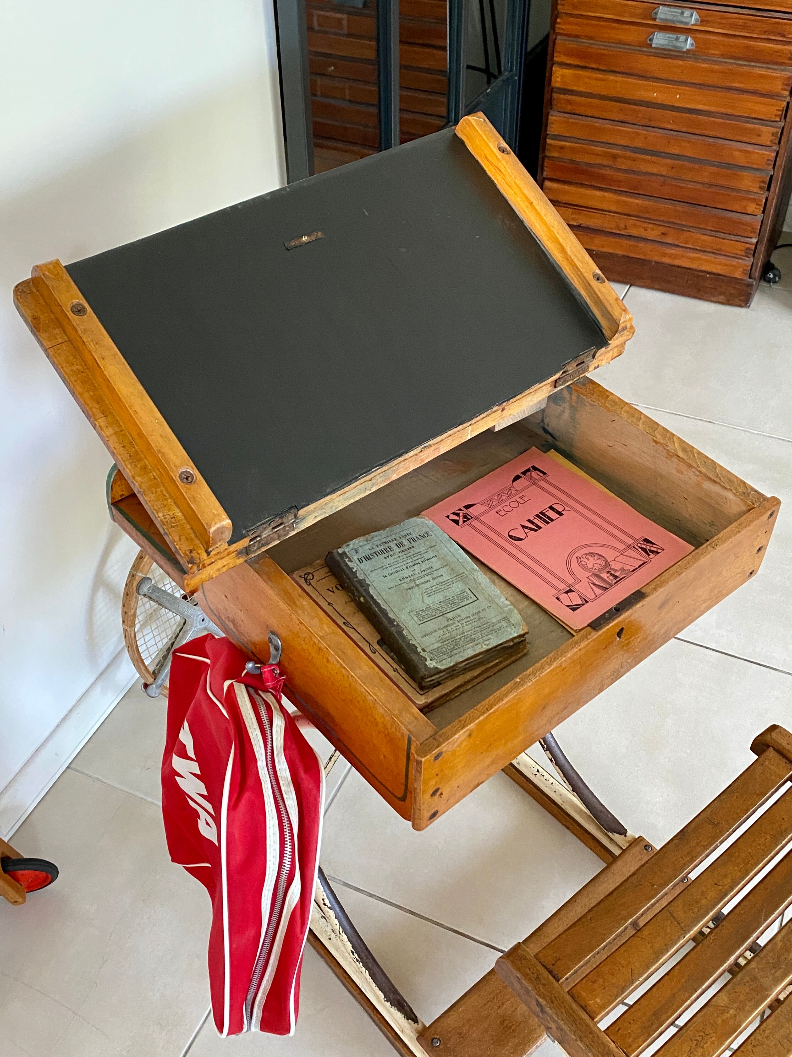 Vintage school desk