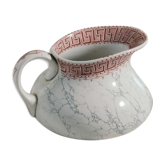 KG Lunéville ironstone toilet jug, Athens model