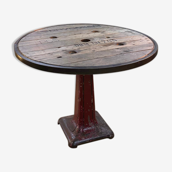 Table touret et pied industriel