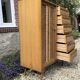 Commode bois et rotin 1/2 armoire