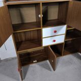 Vintage Scandinavian children's bookcase sideboard