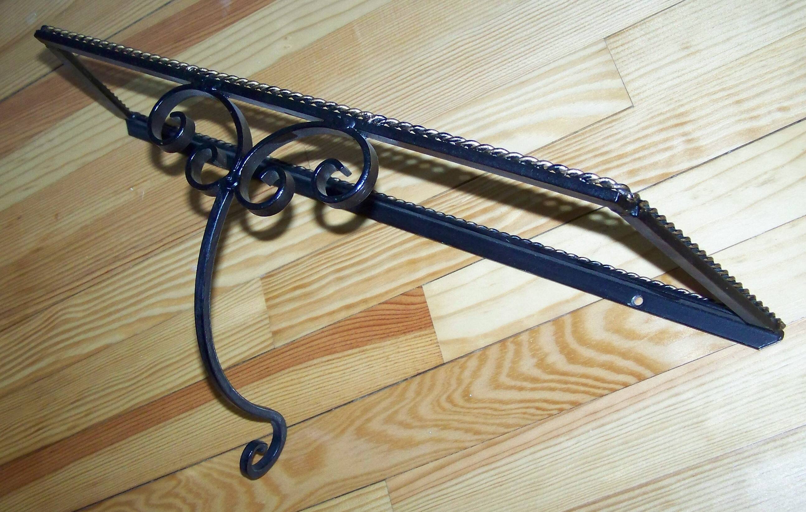 Wrought iron shelf