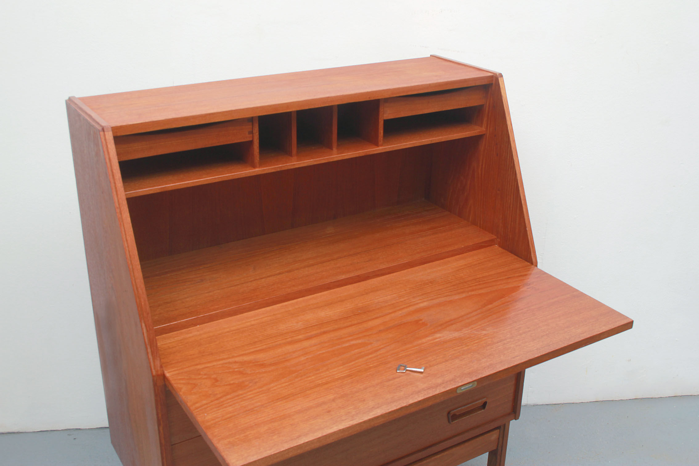 1960s secretary in teak, Dyrlund Denmark