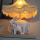 Elephant Bedside Table Lamp Elephant Pagoda Vintage 80s