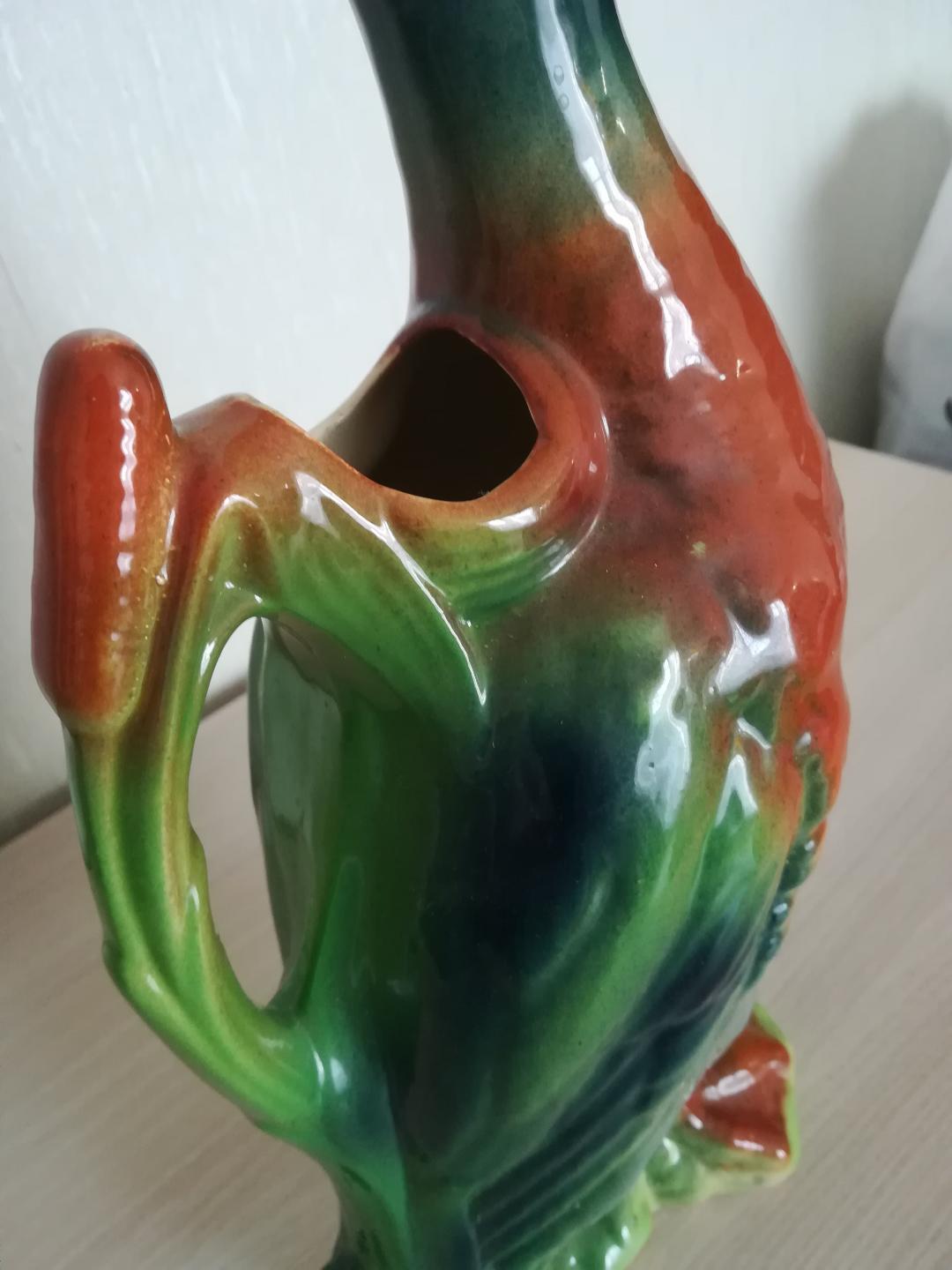 Ceramic zoomorphic pitcher