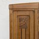 Art Deco oak wardrobe with three doors and bevelled mirror.