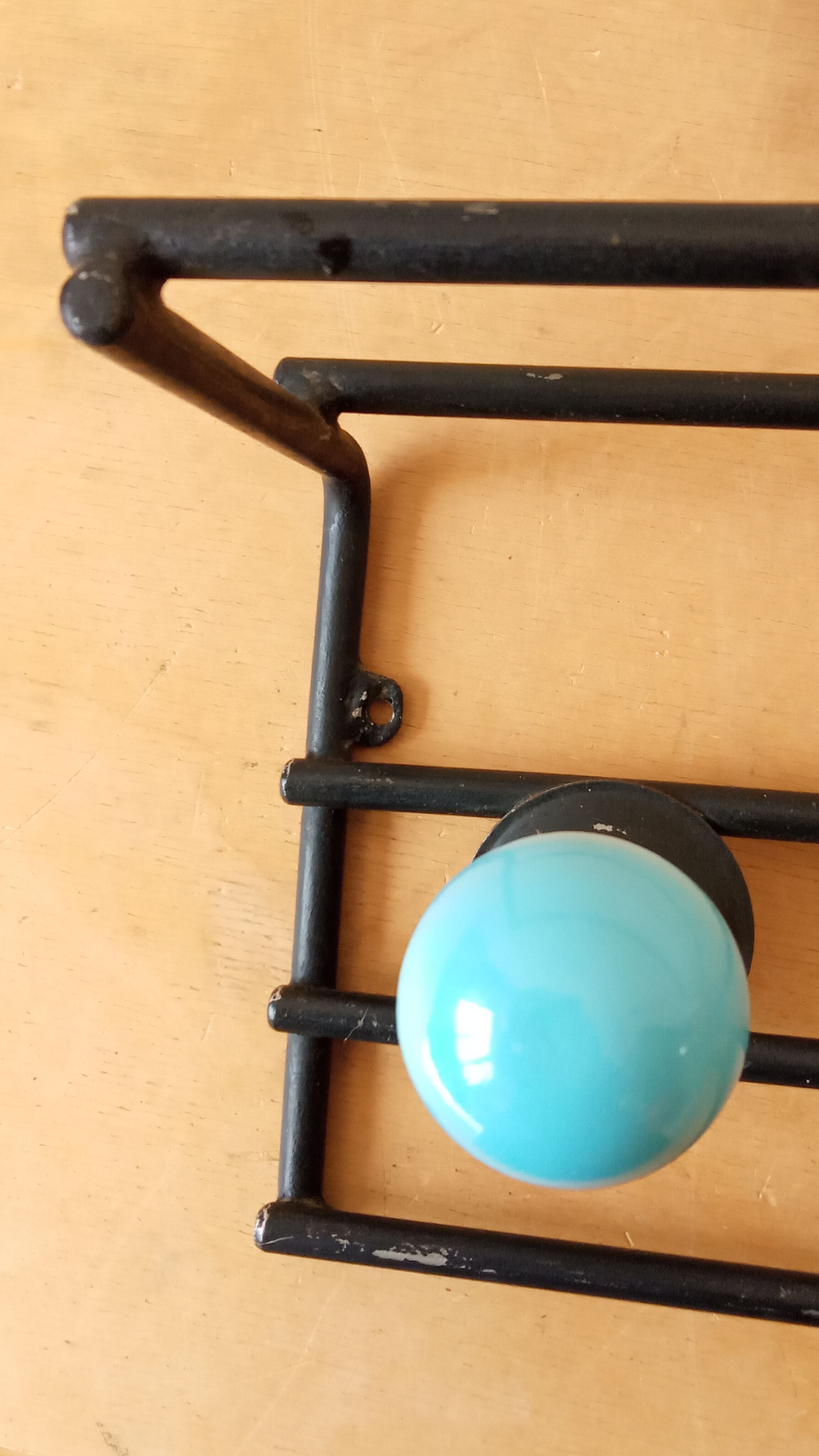 Coat rack with balls 50s