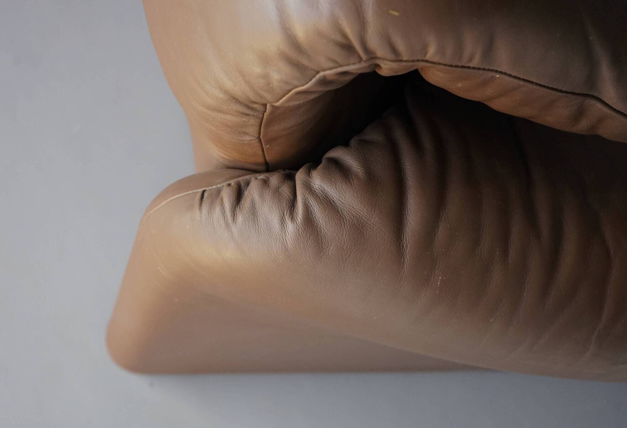 Maralunga Leather Armchairs by Vico Magistretti for Cassina, 1973