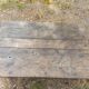 Rustic solid oak coffee table farmhouse initials J C