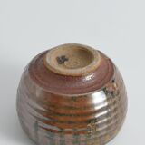 Midcentury-Modern Stoneware Bowl Dripping Motif in the Style of Margaret Rey