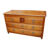 Louis XVI period chest of drawers in cherry wood from the 18th century