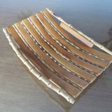 Empty pocket, bamboo basket 60s 70s