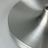60s 70s Discus wall lamp Teka silver space age design aluminum metal