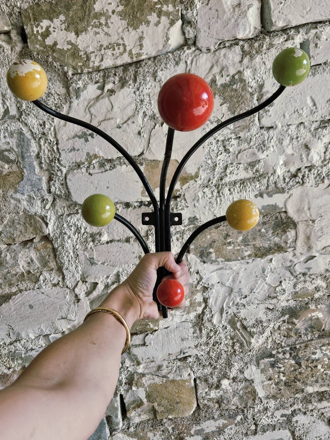 Wall coat rack by Roger Feraud
