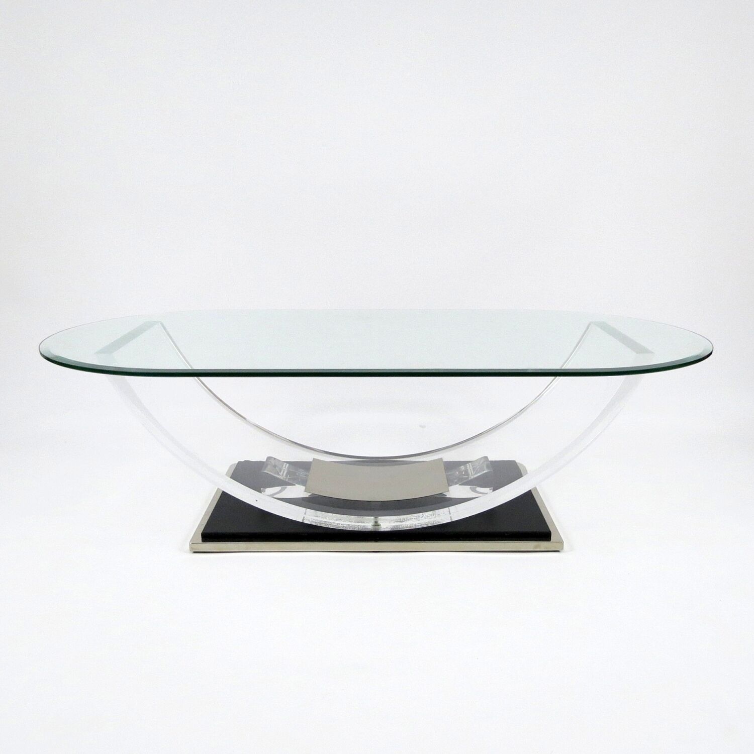 Table basse belge de Belgo Chrom, années 1970
