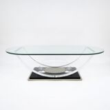 Table basse belge de Belgo Chrom, années 1970