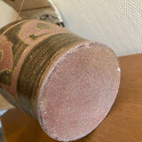 Large 60s lamp in stoneware and wool