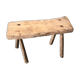 Banc de traite en bois blond