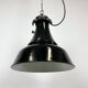 Industrial Black Enamel Bauhaus Pendant Lamp, 1930s