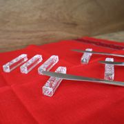 6 knife holders from the vannes le chatel crystal works - france 1765