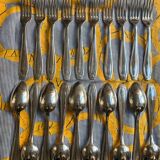 Silver - 10 art deco place settings