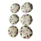 Set of 6 dessert plates in earthenware