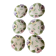 Set of 6 dessert plates in earthenware