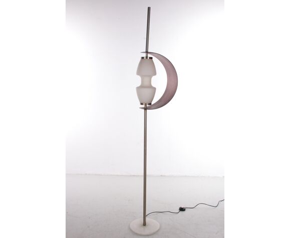 Vintage Designer French Floor Lamp With Wooden Lamella 1960s Selency Vintage Designer French Floor Lamp With, Vintage French Floor Lamp
