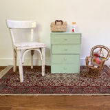 Petite chaise bistrot pour enfant en bois blanc