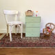 Small white wooden children's bistro chair