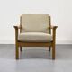 Danish Oak Lounge Chair and Ottoman by Juul Kristensen