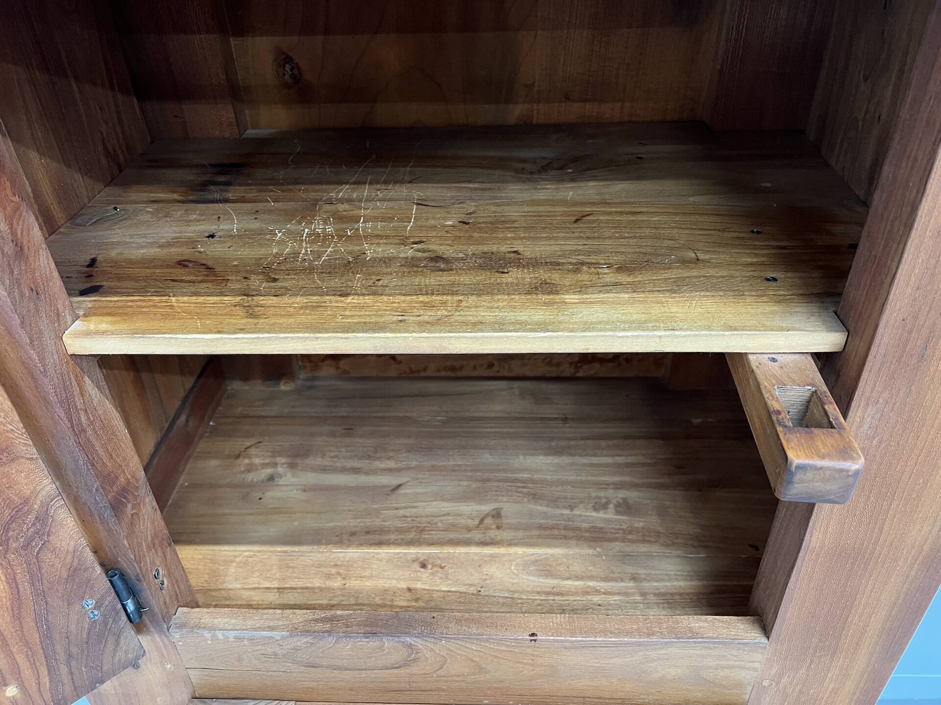 Small brutalist 50s bonnetiere wardrobe