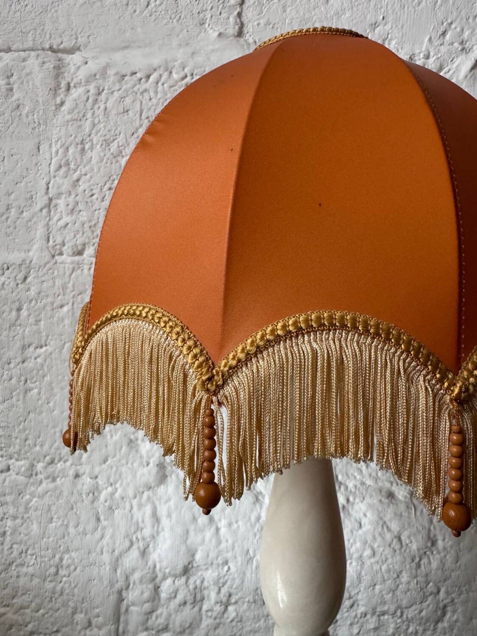 1970s alabaster column lamp