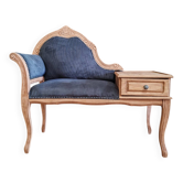 Fauteuil banquette téléphone ancien
