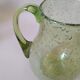 Pitcher and glasses in bubbled blown glass dlg Biot