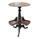 Old pedestal table with rotating trays