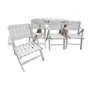 fauteuils en bois vintage