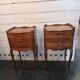 Pair of Louis XV style cherrywood bedside tables