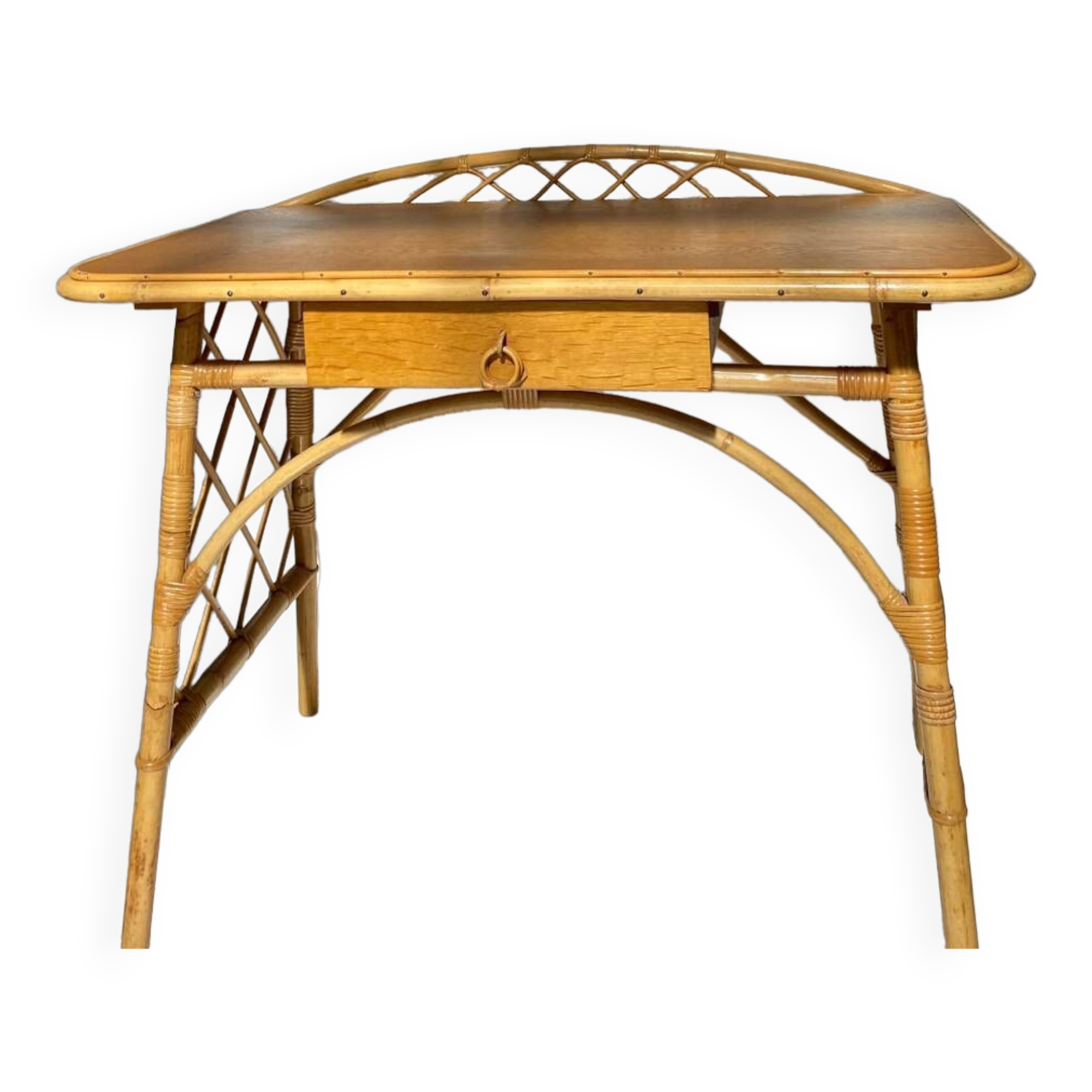 Rattan desk
